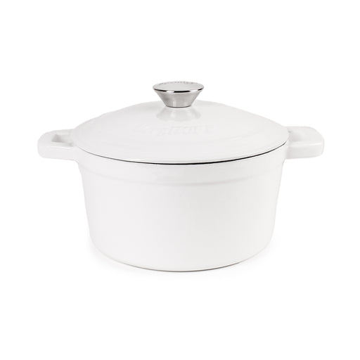 Image 1 of Neo 3 Qt Cast Iron Round Covered Dutch Oven, White
