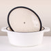 Image 2 of BergHOFF Neo 8qt Cast Iron Oval Covered Dutch Oven, White
