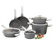 Image 1 of Leo Deluxe 10Pc Non-Stick Cookware Set, Gray
