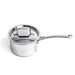 Image 1 of Professional Stainless Steel 10/18 Tri-Ply 3.3 Qt Saucepan with SS Lid, 8"