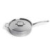 Image 1 of Professional Stainless Steel 10/18 Tri-Ply 5.2 Qt Saute Pan and SS Lid, 11"