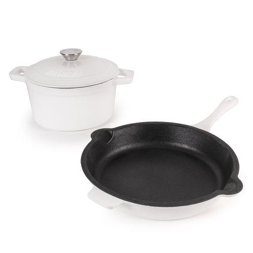 Image 1 of Neo Cast Iron 3Pc Cookware Set, White