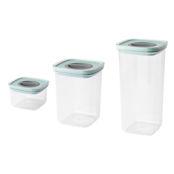 Image 1 of Leo 3Pc Smart Seal Food Container Set, Green