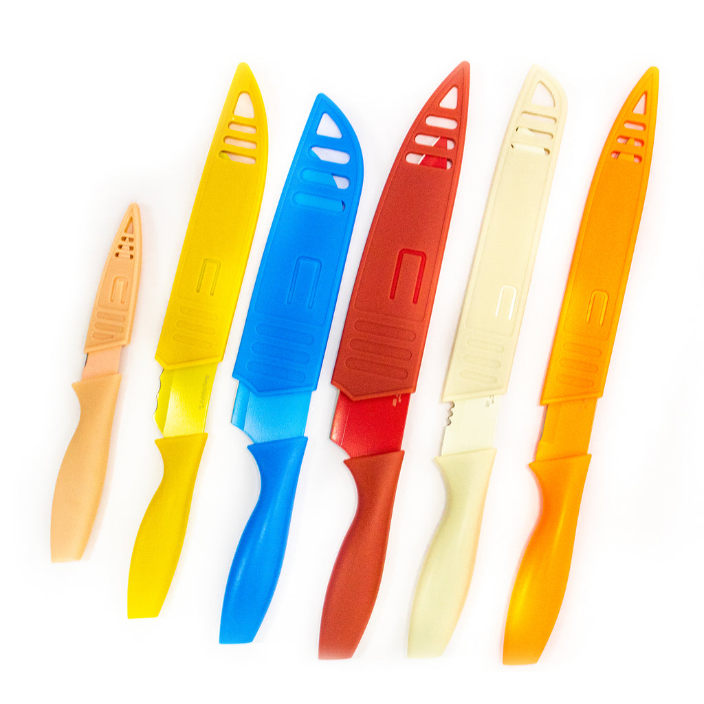 12pc Nonstick Multicolor Stainless Steel Kitchen Knife Set — BergHOFF