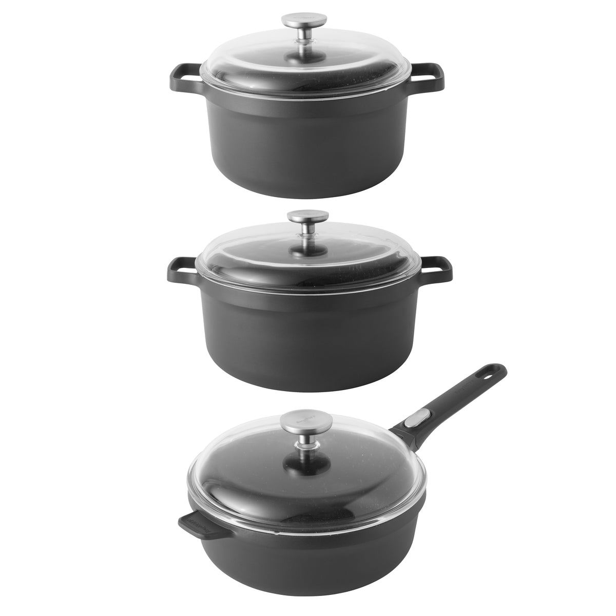 GEM 6Pc Cast Aluminum Non-stick Simmer Cookware Set — BergHOFF