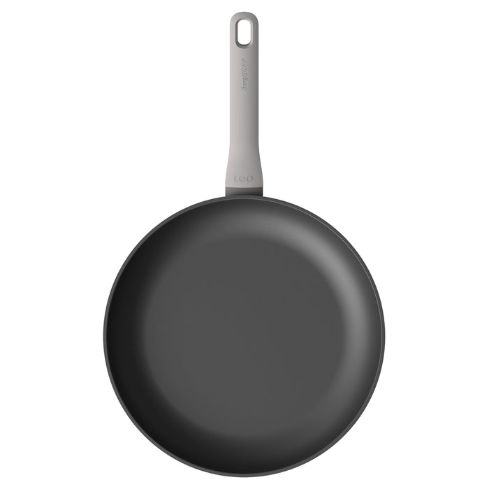 Image 3 of Leo 4Pc Nonstick Cookware Fry & Saute Set, Gray