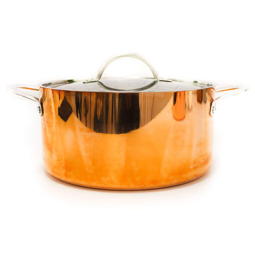 Image 1 of Copper Tri-Ply 5.75 Qt Covered Dutch Oven, Polished