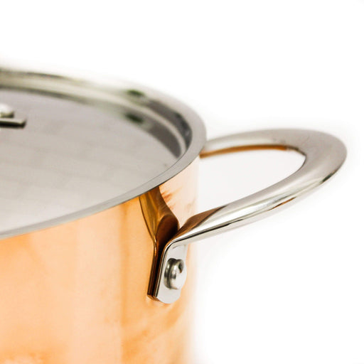 Image 2 of Copper Tri-Ply 5.75 Qt Covered Dutch Oven, Polished