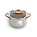 Image 1 of Ouro Gold 18/10 SS 6.25" Saucepan with Glass Lid