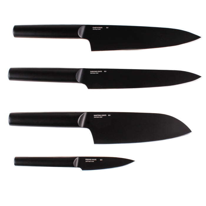 Image 3 of Ron 4Pc Knife Set Black