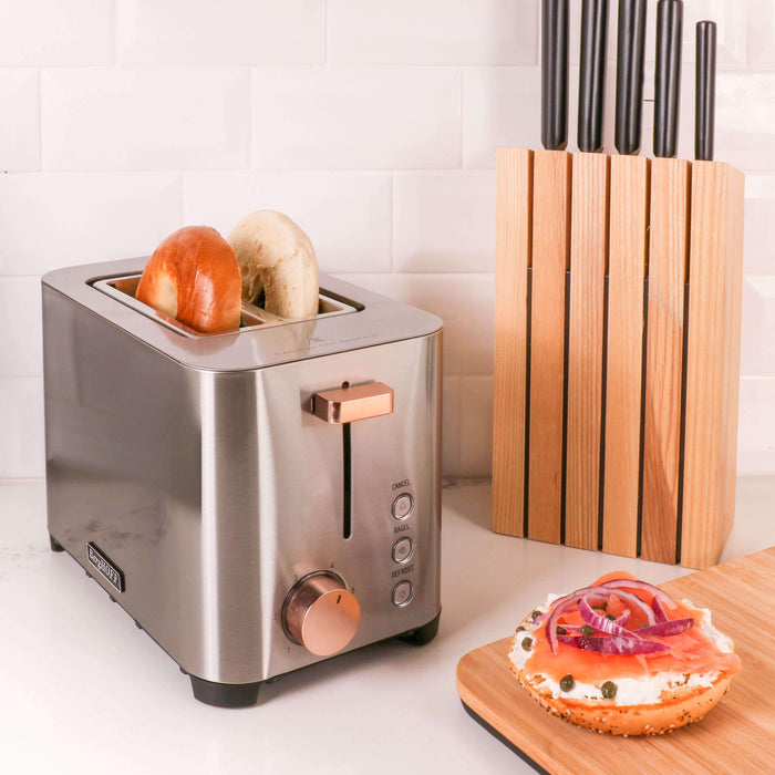 Image 2 of Ouro Gold 2 Slice Stainless Steel Toaster 850W