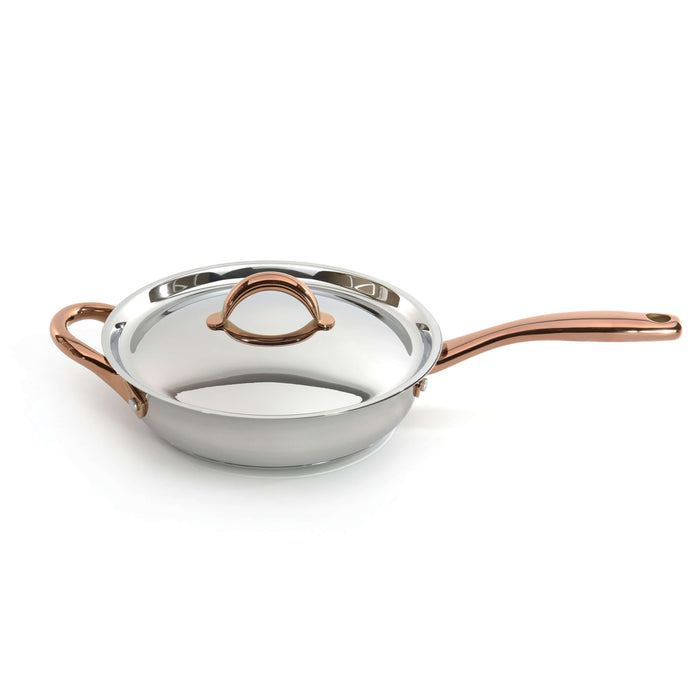 Image 4 of Ouro Gold 10pc 18/10 SS Cookware Set with Bronze Handles
