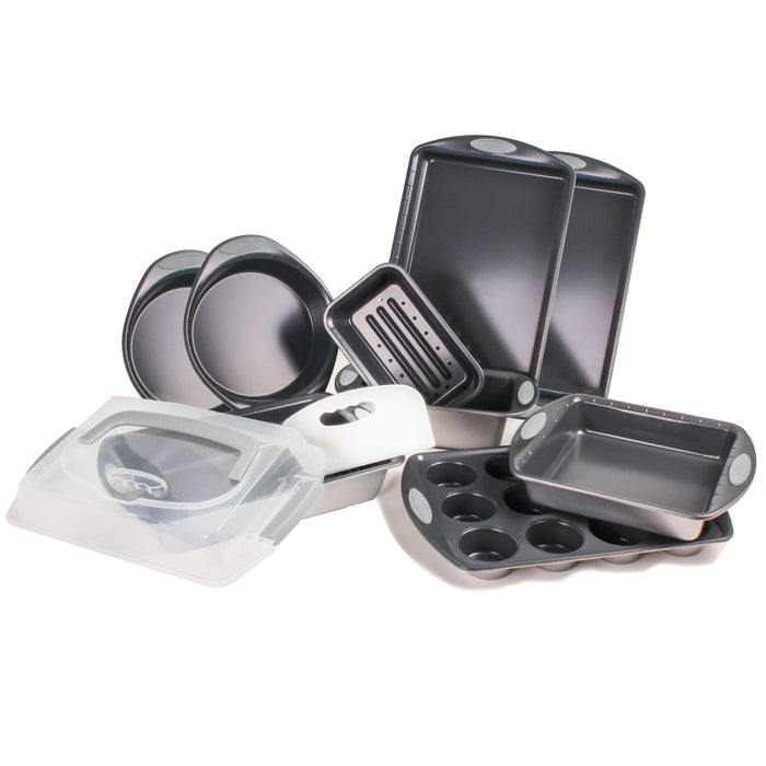 Image 1 of 11Pc Bakeware Set Perfect Slice, Silver