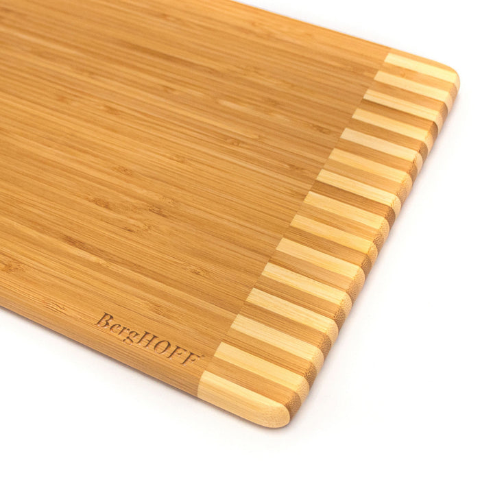 Image 3 of Bamboo Rectangle Cutting Board, Two-tone Stripe, 13"x9"x0.6"
