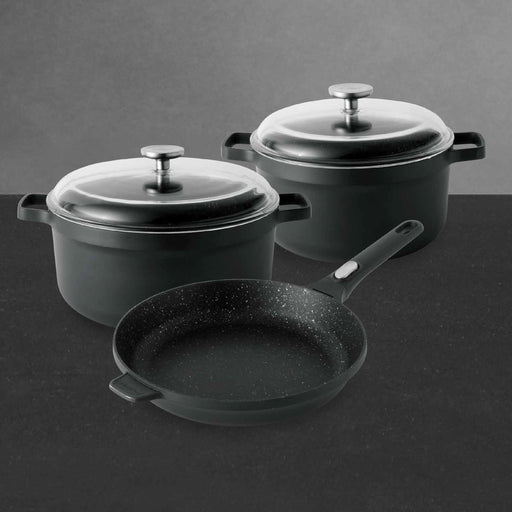 Image 1 of GEM 5Pc Nonstick Cookware Set, Black