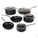 Image 1 of BergHOFF Essentials 10Pc Non-stick Hard Anodized Cookware Set With Glass lid, Black