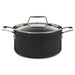 Image 1 of BergHOFF Essentials Non-stick Hard Anodized 8" Stockpot 3.3qt. With Glass Lid, Black