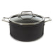 Image 1 of BergHOFF Essentials Non-stick Hard Anodized 10" Stockpot 5.3qt. With Glass Lid, Black