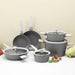 Image 1 of BergHOFF Leo 10Pc Non-stick Ceramic Cookware Set With Glass lid, Grey