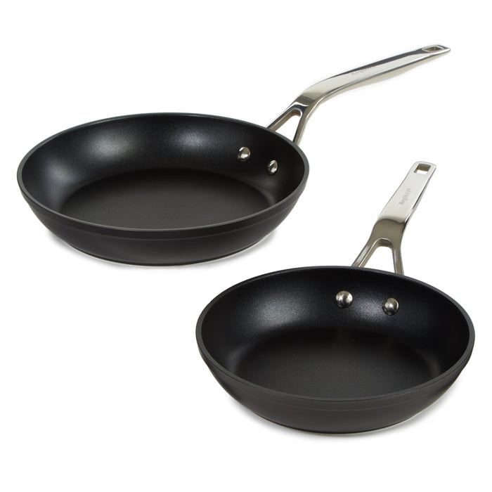 Image 1 of BergHOFF Essentials 2Pc Non-stick Hard Anodized Fry Pan Set, Black