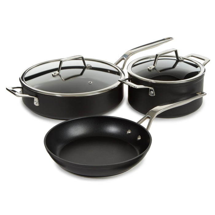 Image 1 of BergHOFF Essentials 5Pc Non-stick Hard Anodized Cookware Starter Set, Black