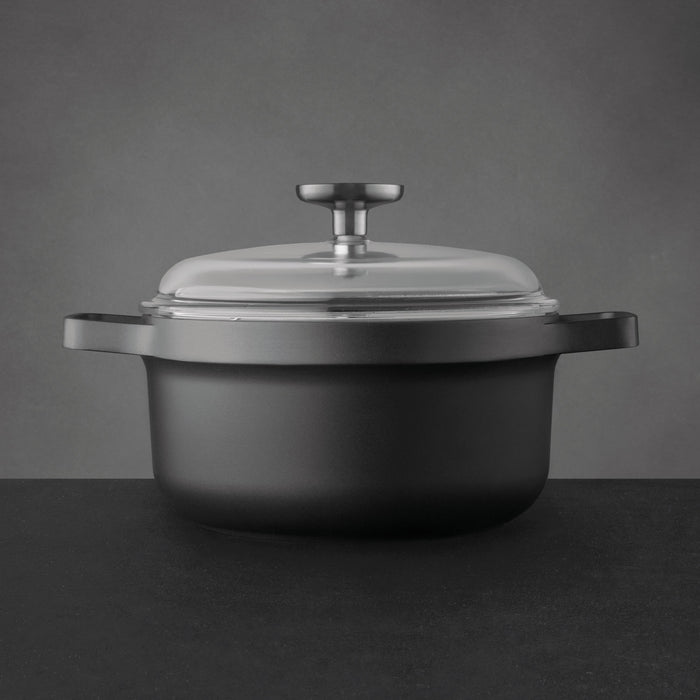 Image 5 of GEM 9Pc Nonstick Cookware Set, Black