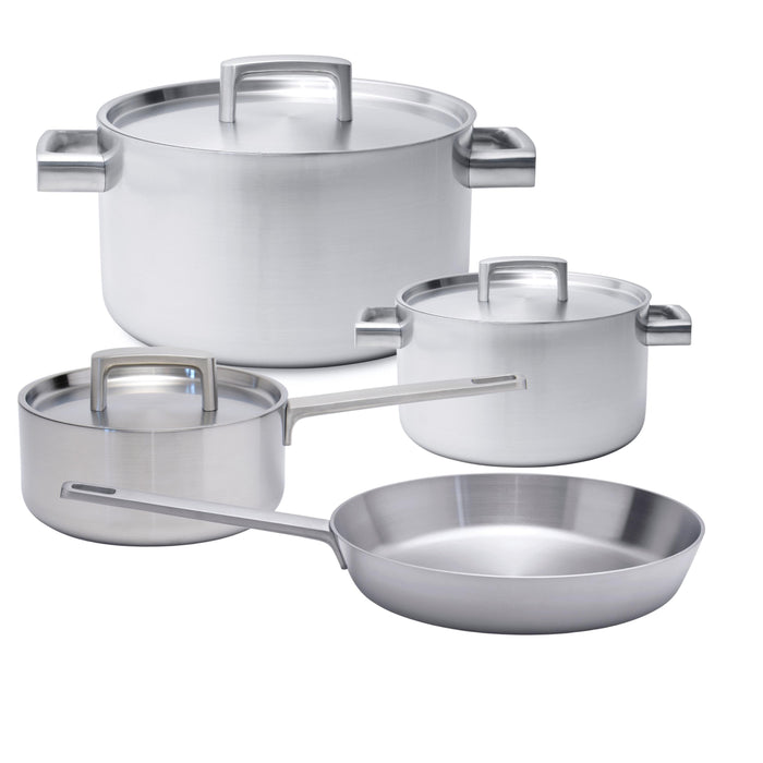 BergHOFF Comfort Stainless Steel 7-pc. Cookware Set, Color: Silver