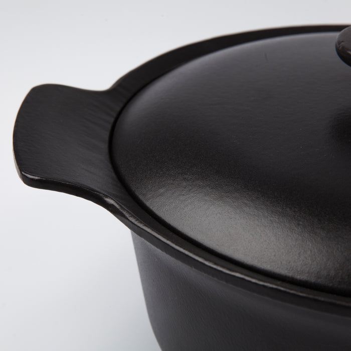 Image 3 of BergHOFF Ron 10" Cast Iron Covered Dutch Oven 4.4qt, Black