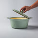 Image 2 of BergHOFF Ron 10" Cast Iron Covered Dutch Oven 4.4qt, Green