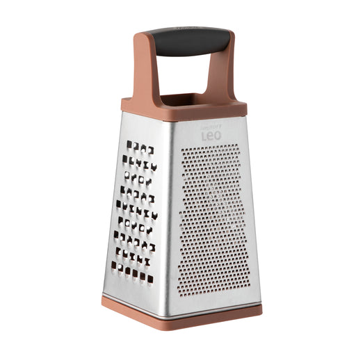 Image 2 of Leo 4-sided Box Grater 10", Pink