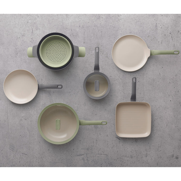 Sartén Antiadherente Berghoff Balance Sage 30 Cm - Ideal Para Cocina Diaria