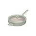 Image 1 of BergHOFF LEO Non-stick Recycled Aluminum Sauté Pan (Long Handle) 10.25", 3.1qt. With Glass Lid, Balance, Sage