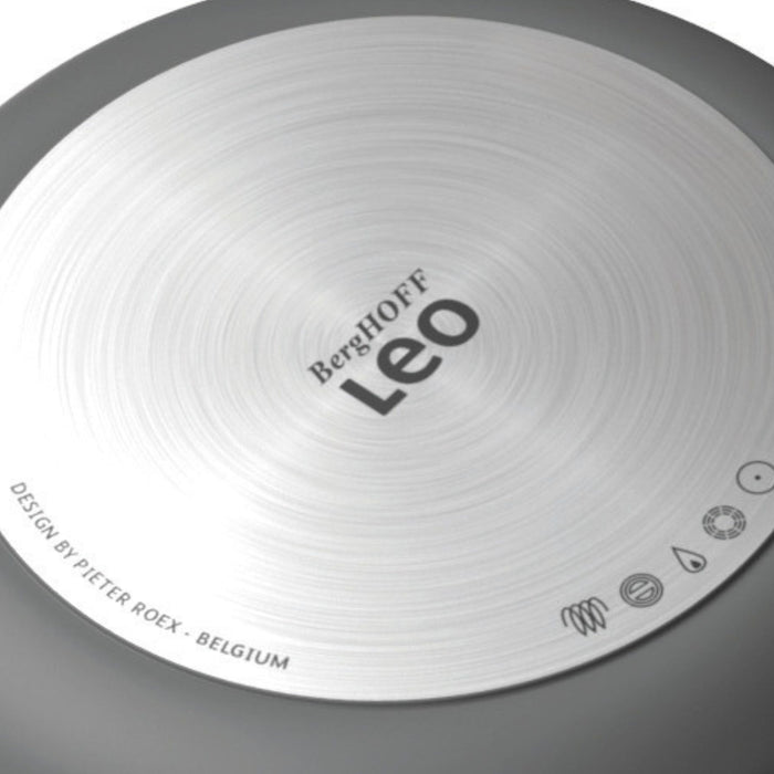 Image 5 of LEO Non-stick Recycled Aluminum Sauté Pan (Long Handle) 10.25", 3.1qt. With Glass Lid, Balance, Sage