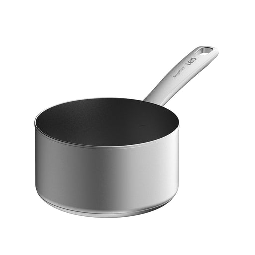 Image 1 of BergHOFF LEO Recycled 18/10 Stainless Steel Saucepan 6.25", 1.7qt., Graphite