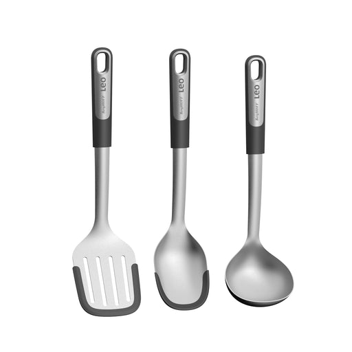 BergHOFF Graphite Stainless Steel 3Pc Utensil Set With Silicone Cover Image1