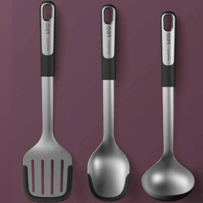 BergHOFF Graphite Stainless Steel 3Pc Utensil Set With Silicone Cover Image3
