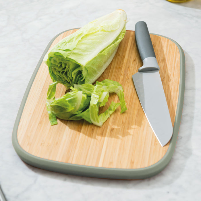 Image 3 of BergHOFF Balance Bamboo Large Cutting board 14.5", Recycled Material, Green