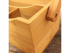 Image 4 of Bamboo Tea Box Set 2pc (Flatware Caddy 9.75" & Tea Box 12")