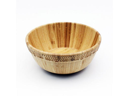 Image 1 of Bamboo Decorated Salad Bowl, 10"