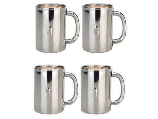 BergHOFF 4-Piece 18/10 Stainless Steel Coffee Mug Set