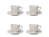 Image 1 of Essentials 4oz Porcelain Cup & Saucers, Set of 4