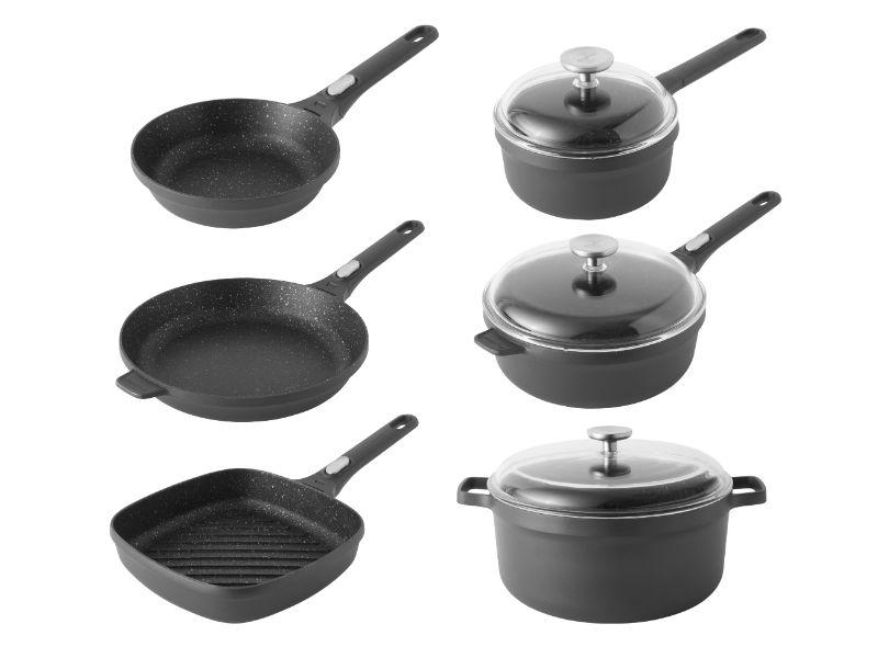 Cooks Essentials 4” 5/8 Quart Non Stick Cookware Mini Sauce Pans/Pots Set  of 8