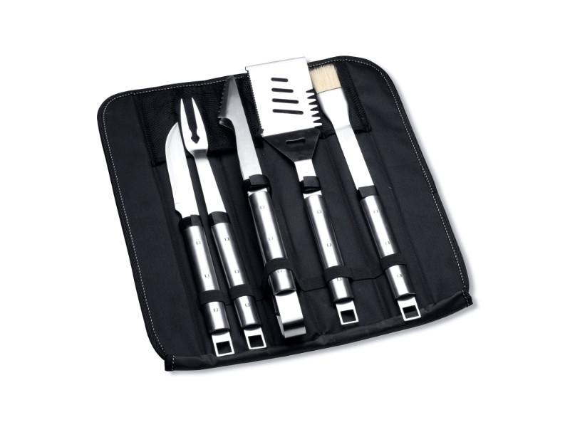 Image 1 of Cubo  6Pc Stainless Steel BBQ Set with Folding Bag