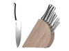 Image 1 of Concavo 8Pc Stainless Steel Knife Set with Block