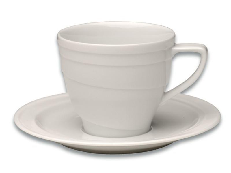 Image 1 of Eclipse 4oz Porcelain Coffee Cup & Saucer