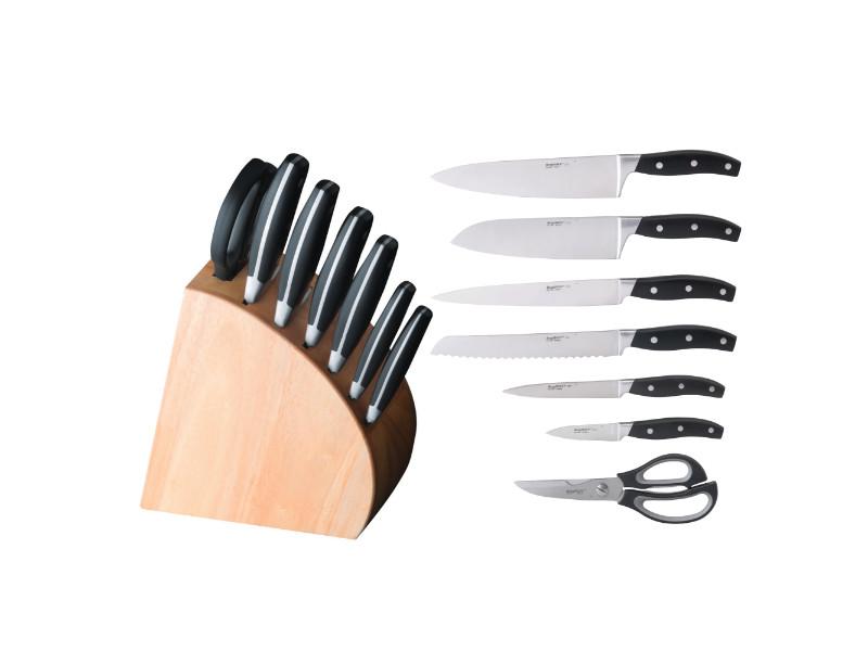 Image 1 of 8Pc Stainless Steel Cutlery Set with Block