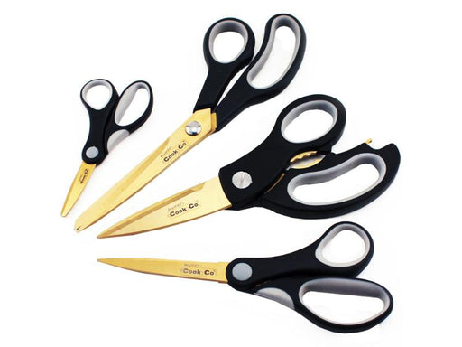 Image 1 of Studio 4Pc Gold Series Titanium Scissors Set