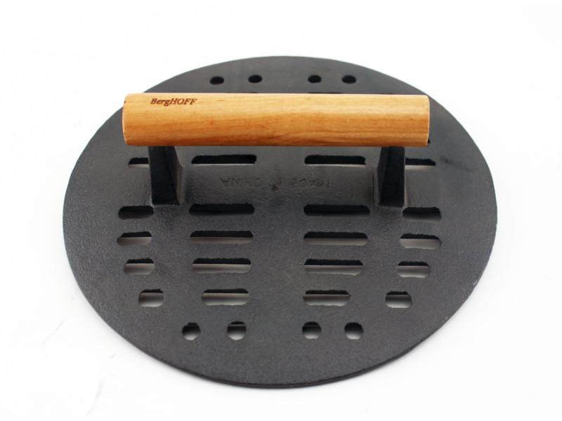 Image 1 of Cast Iron Slotted Steak Press