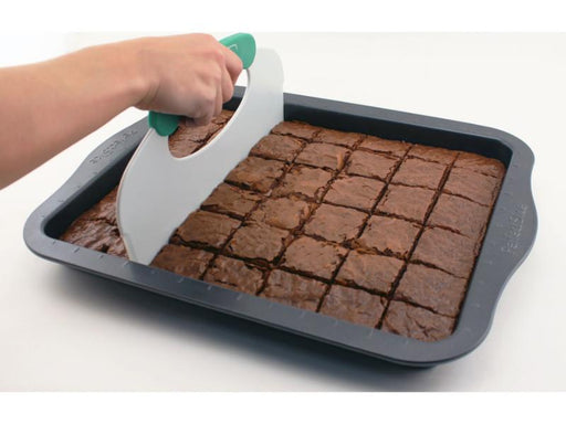 Image 2 of Perfect Slice 2Pc 14" Cookie Sheet with Slicing Tool