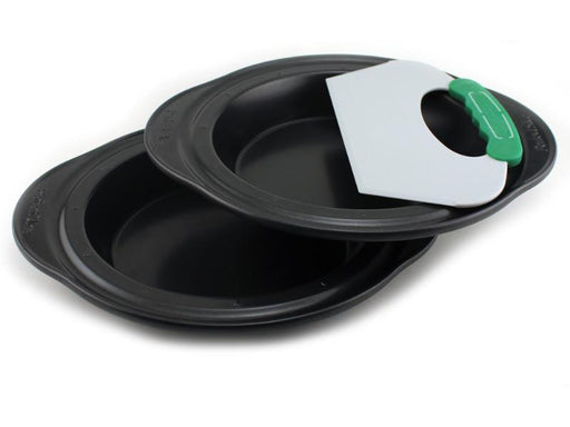 Image 1 of Perfect Slice 3Pc Pie Pans with Slicing Tool